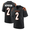 Davalo C.Bengals #2 Evan McPherson Player Black Home Game Stitched Jerseys