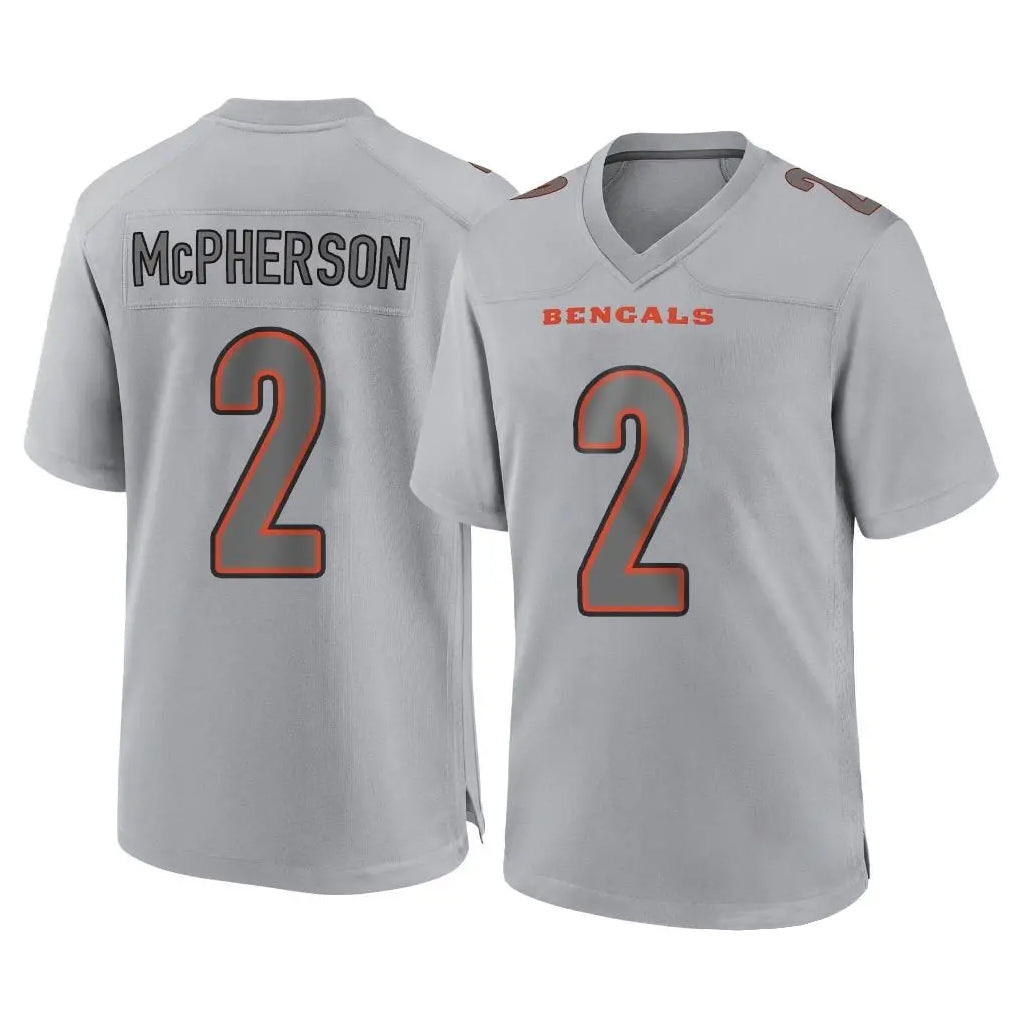 Davalo C.Bengals #2 Evan McPherson Player Gray Atmosphere Fashion Game Stitched Jerseys