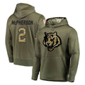 Davalo C.Bengals #2 Evan McPherson Player Olive Salute to Service Pullover Hoodies Home Game Stitched Jerseys