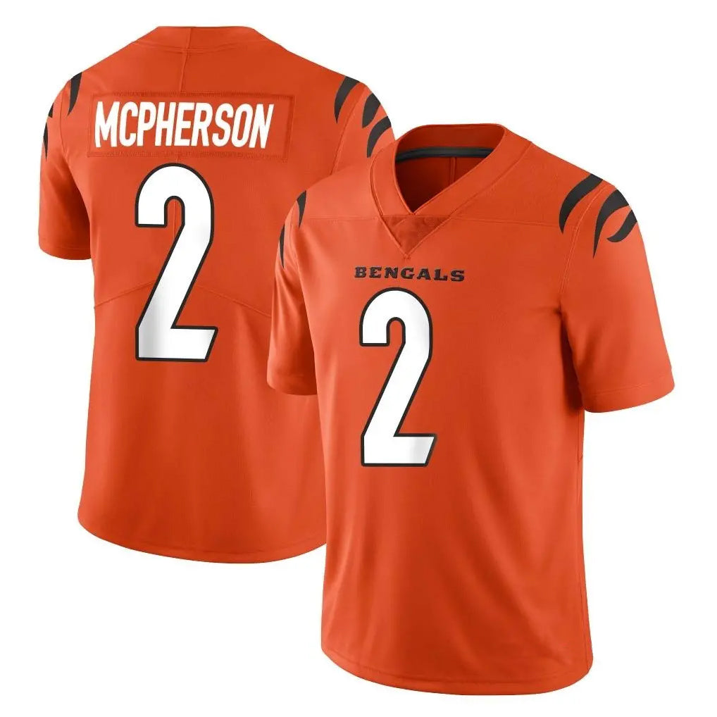 Davalo C.Bengals #2 Evan McPherson Player Orange Vapor Untouchable Limited Home Game Stitched Jerseys
