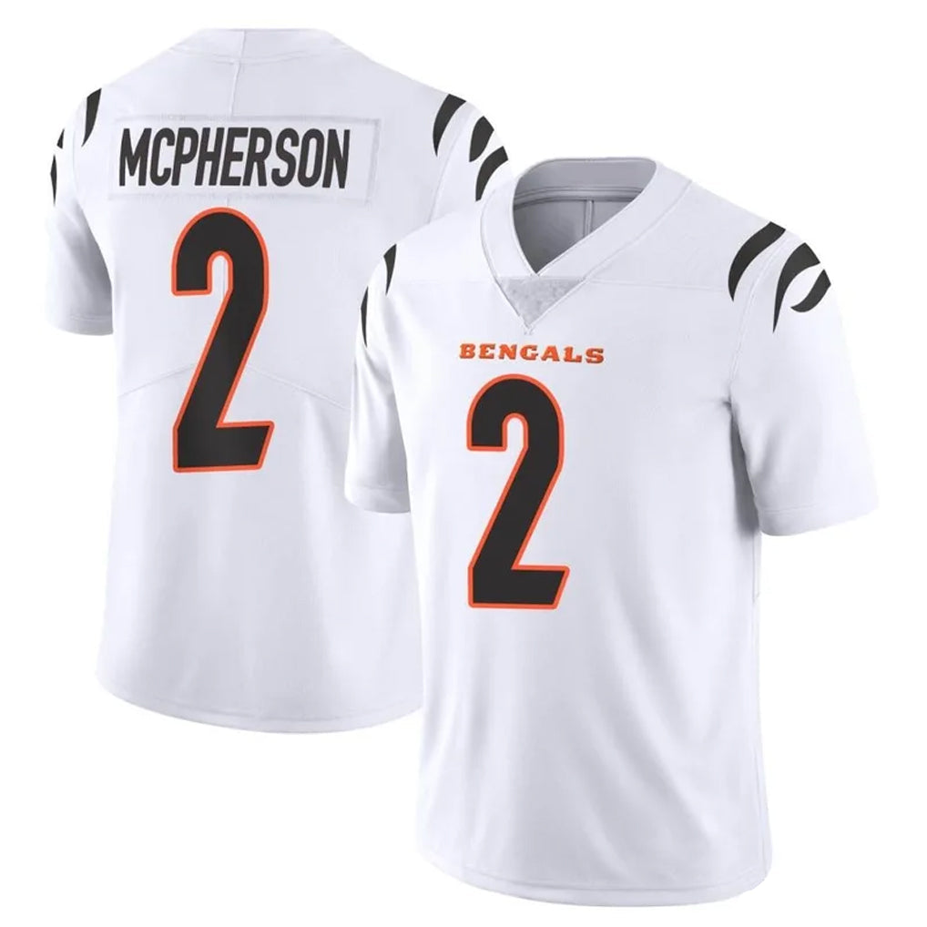 Davalo C.Bengals #2 Evan McPherson Player White Vapor Untouchable Limited Home Game Stitched Jerseys