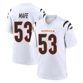 Davalo C.Bengals #53 Boye Mafe Player White Home Game Stitched Jerseys