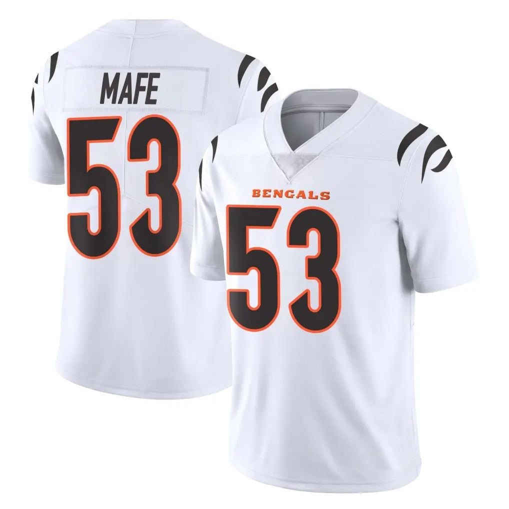 Davalo C.Bengals #53 Boye Mafe Player White Vapor Untouchable Limited Home Game Stitched Jerseys
