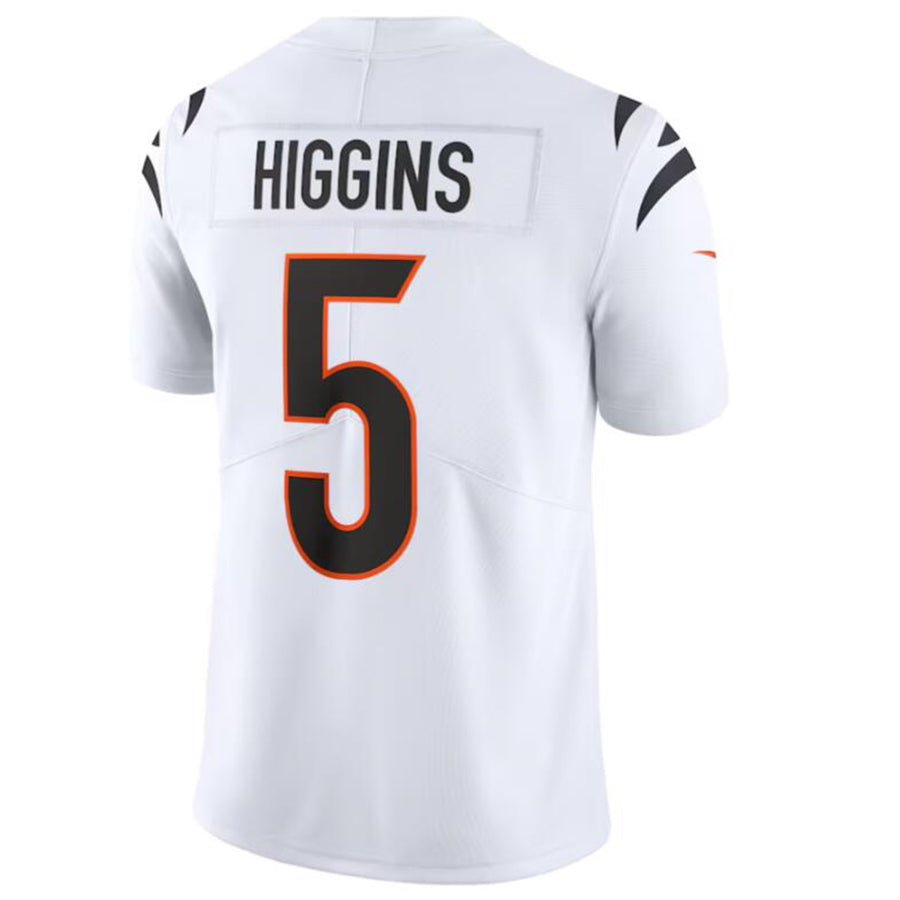 Davalo C.Bengals #5 Tee Higgins White Vapor Untouchable Limited Jersey American Stitched Jerseys