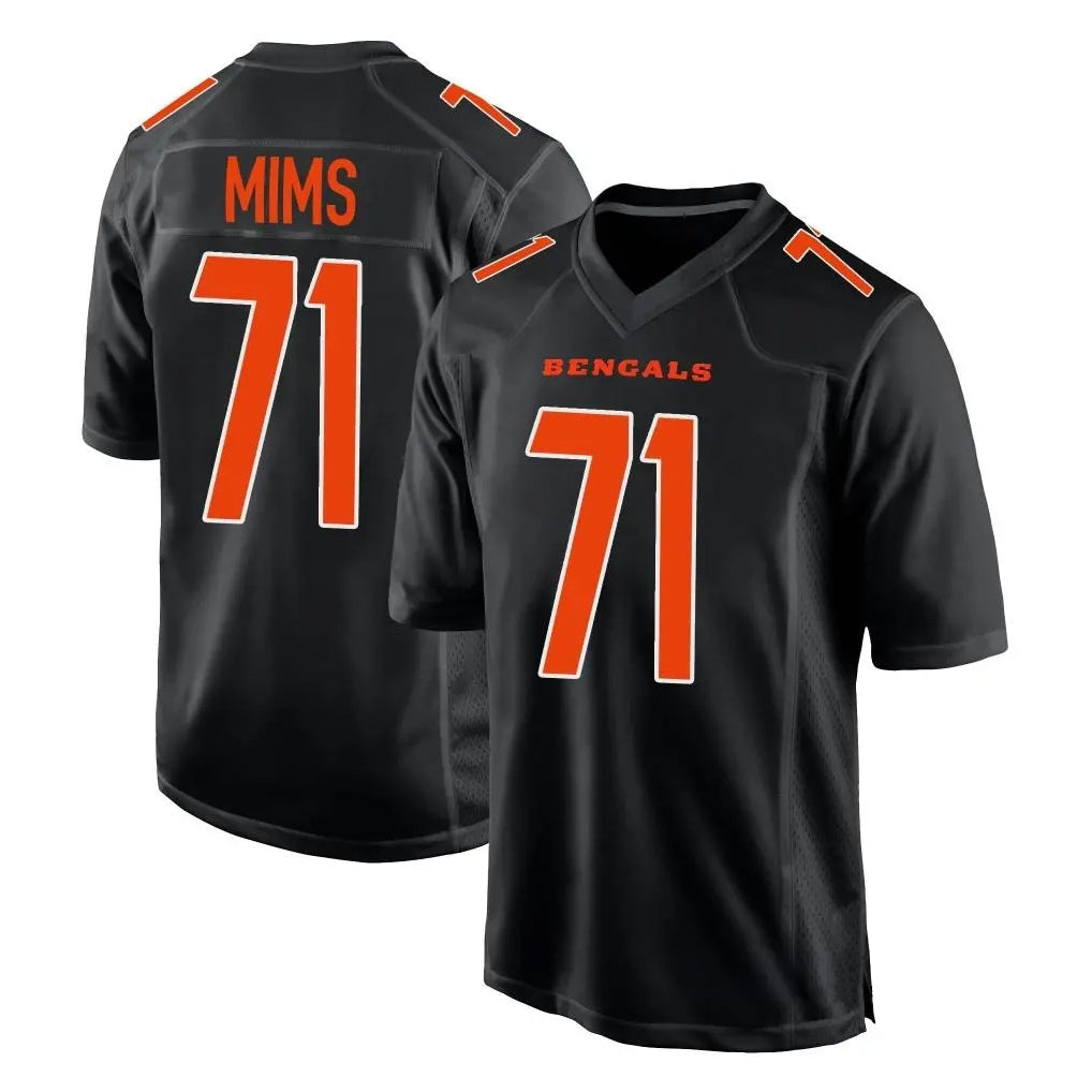 Davalo C.Bengals #71 Amarius Mims Player Black Fashion Game Stitched Jerseys