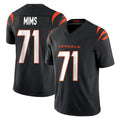Davalo C.Bengals #71 Amarius Mims Player Black Vapor F.U.S.E. Limited Home Game Stitched Jerseys