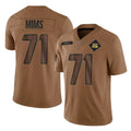 Davalo C.Bengals #71 Amarius Mims Player Brown Salute to Service Limited Stitched Jerseys