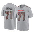 Davalo C.Bengals #71 Amarius Mims Player Gray Atmosphere Fashion Game Stitched Jerseys