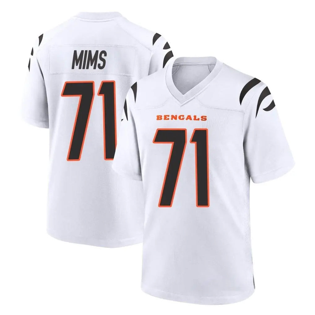 Davalo C.Bengals #71 Amarius Mims Player White Home Game Stitched Jerseys