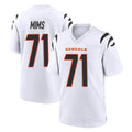 Davalo C.Bengals #71 Amarius Mims Player White Home Game Stitched Jerseys