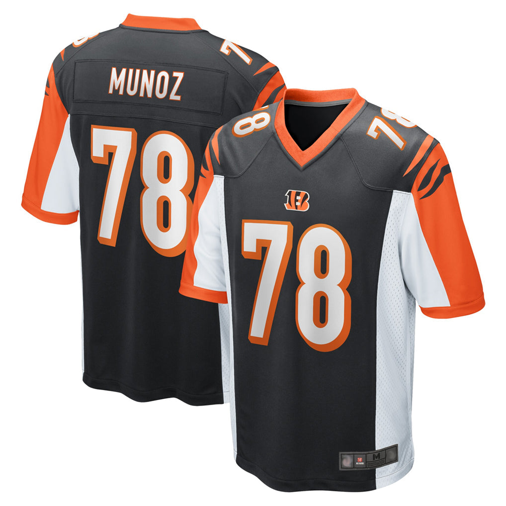 Davalo C.Bengals #78 Anthony Munoz Player Black Alternate Home Game Stitched Jerseys