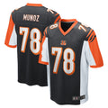 Davalo C.Bengals #78 Anthony Munoz Player Black Alternate Home Game Stitched Jerseys
