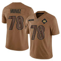 Davalo C.Bengals #78 Anthony Munoz Player Brown Salute to Service Limited Stitched Jerseys