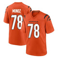 Davalo C.Bengals #78 Anthony Munoz Player Orange Home Game Stitched Jerseys