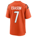 Davalo C.Bengals #7 Boomer Esiason Orange Retired Player Alternate Game Stitched Jerseys