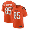 Davalo C.Bengals #85 Chad Johnson Orange Retired Player Alternate Game Jersey American Stitched Jerseys