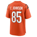 Davalo C.Bengals #85 Chad Johnson Player Orange Home Game Stitched Jerseys