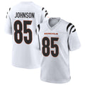 Davalo C.Bengals #85 Chad Johnson Player White Home Game Stitched Jerseys