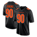 Davalo C.Bengals #90 Kris Jenkins Jr Player Black Fashion Game Stitched Jerseys