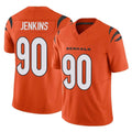 Davalo C.Bengals #90 Kris Jenkins Jr Player Orange Vapor F.U.S.E. Limited Home Game Stitched Jerseys
