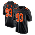 Davalo C.Bengals #93 Jonathan Allen Player Black Fashion Game Stitched Jerseys