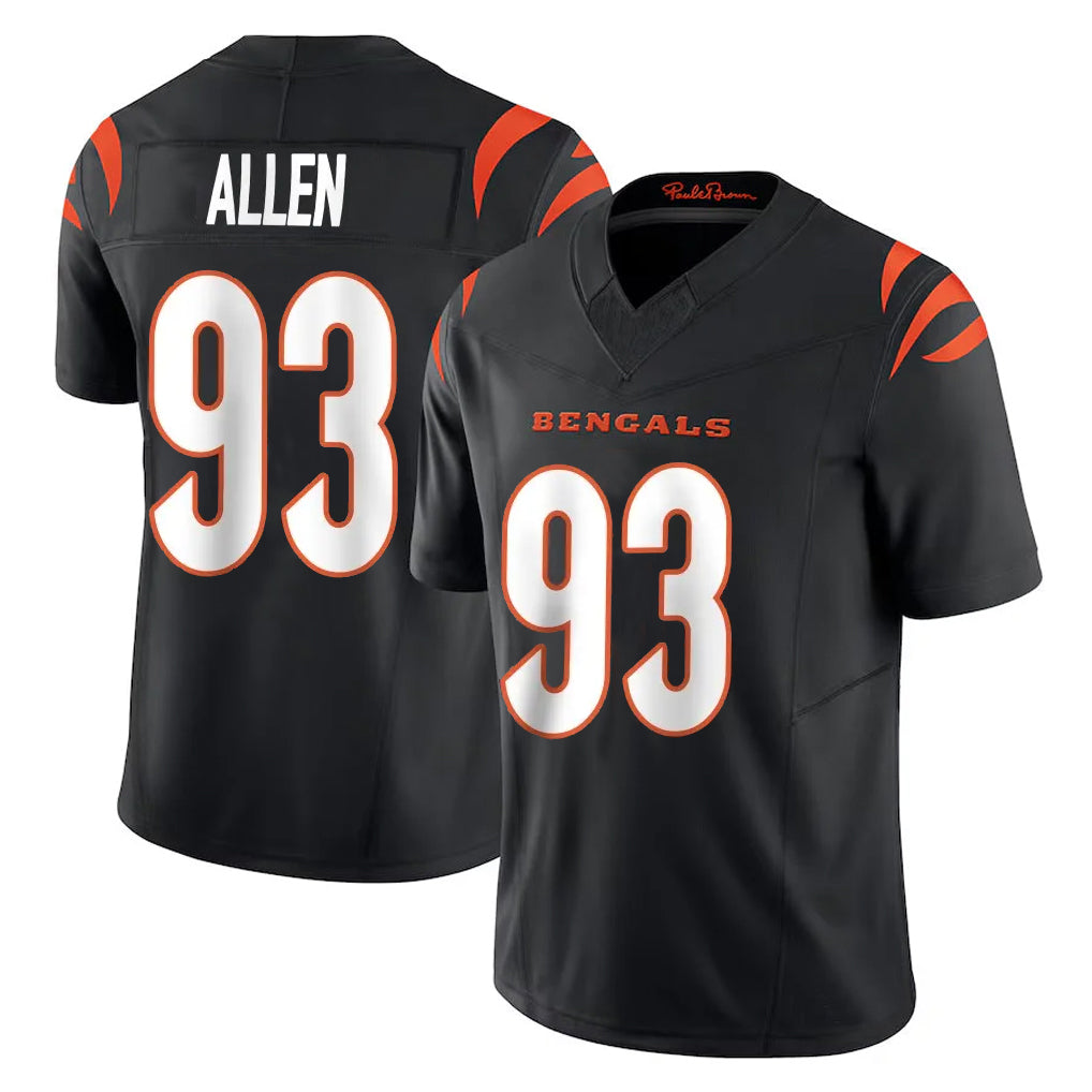 Davalo C.Bengals #93 Jonathan Allen Player Black Vapor F.U.S.E. Limited Home Game Stitched Jerseys