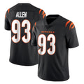 Davalo C.Bengals #93 Jonathan Allen Player Black Vapor Untouchable Limited Home Game Stitched Jerseys