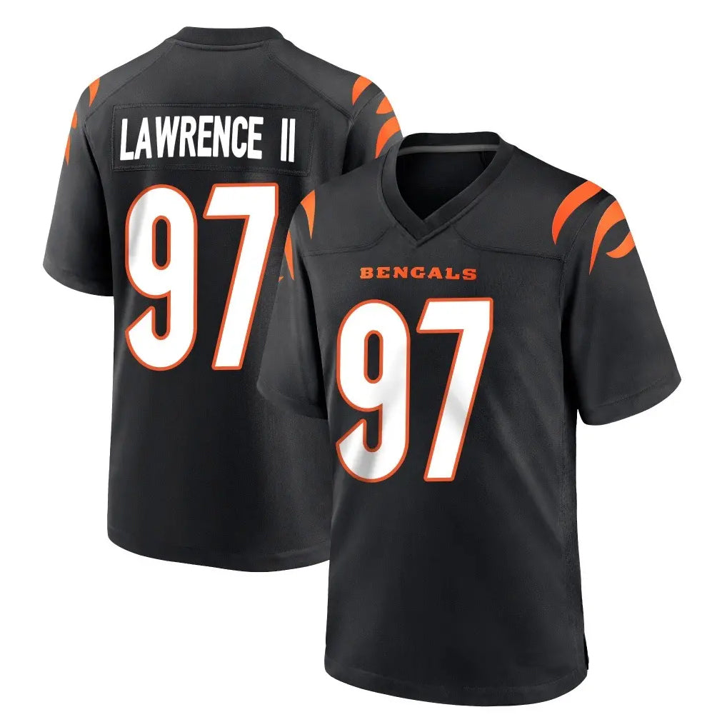 Davalo C.Bengals #97 Dexter Lawrence II Player Black Home Game Stitched Jerseys