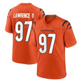 Davalo C.Bengals #97 Dexter Lawrence II Player Orange Home Game Stitched Jerseys