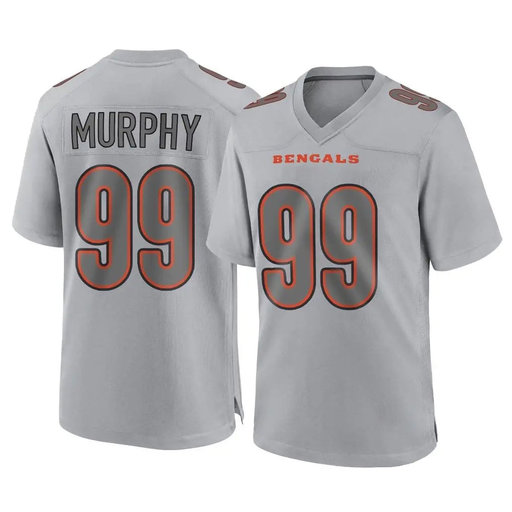 Davalo C.Bengals #99 Myles Murphy Player Gray Atmosphere Fashion Game Stitched Jerseys