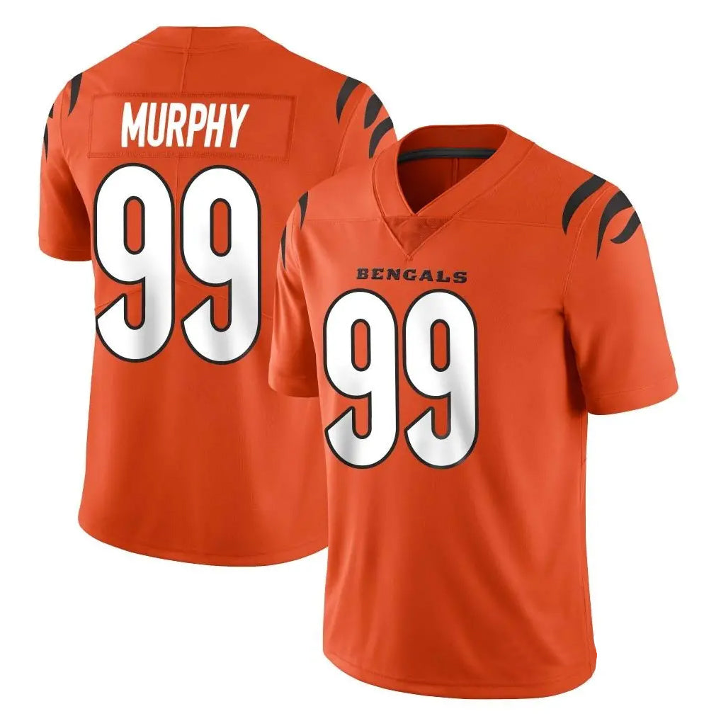 Davalo C.Bengals #99 Myles Murphy Player Orange Vapor Untouchable Limited Home Game Stitched Jerseys
