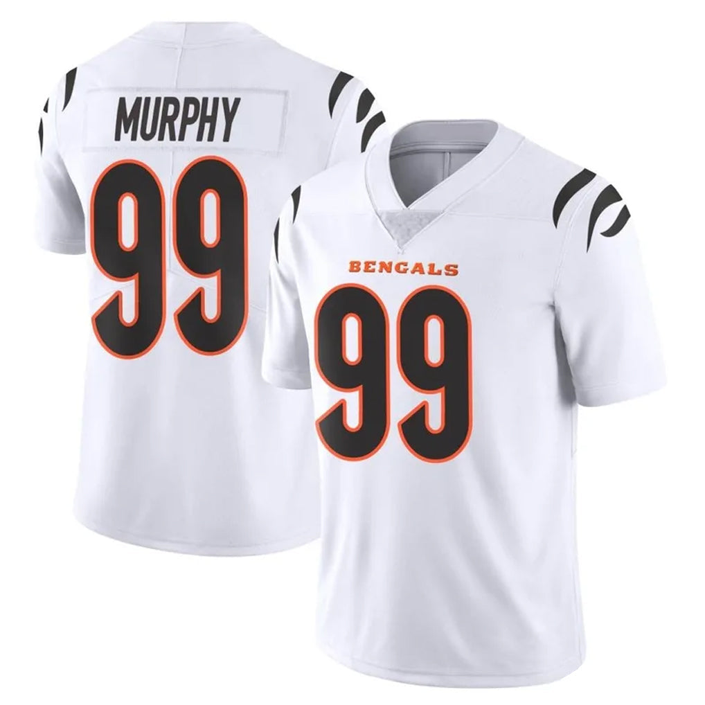 Davalo C.Bengals #99 Myles Murphy Player White Vapor Untouchable Limited Home Game Stitched Jerseys