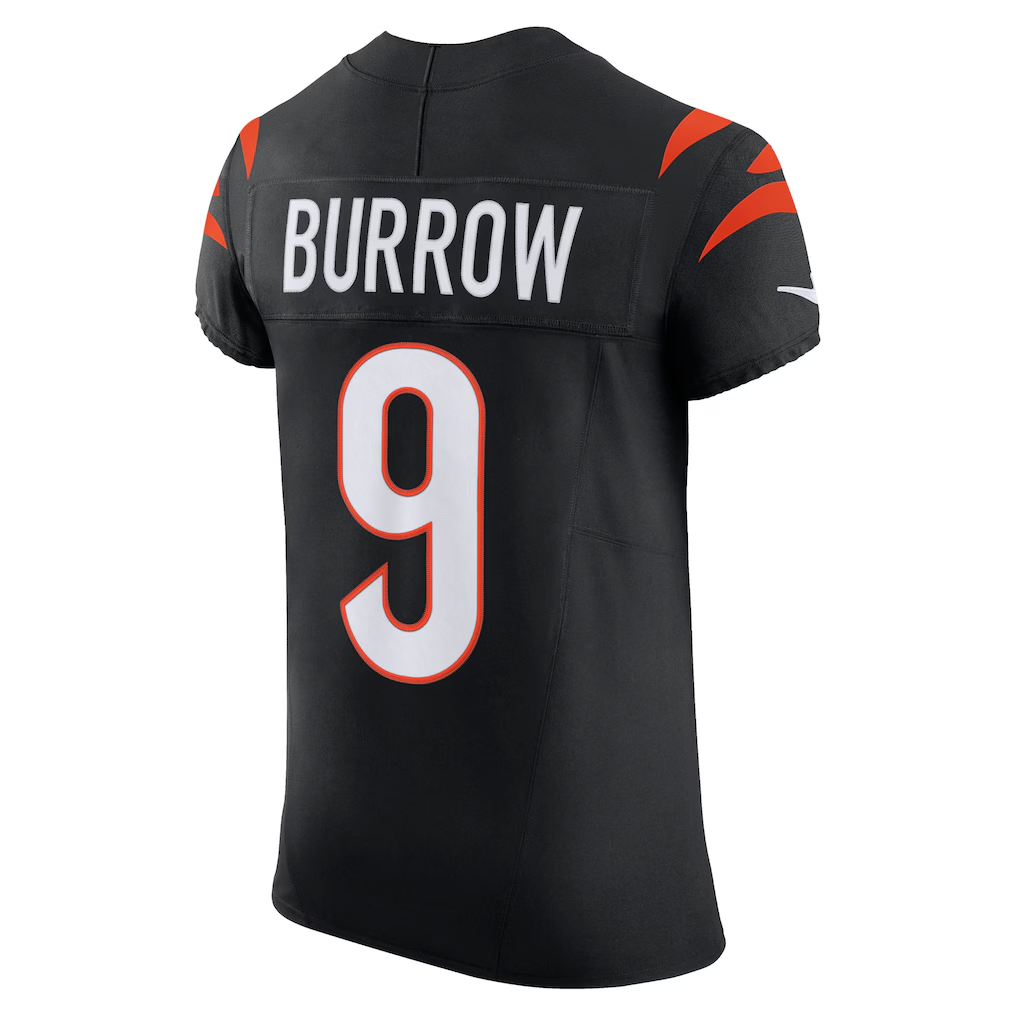 Davalo C.Bengals #9 Joe Burrow Black Team Vapor F.U.S.E. Elite Stitched Jerseys
