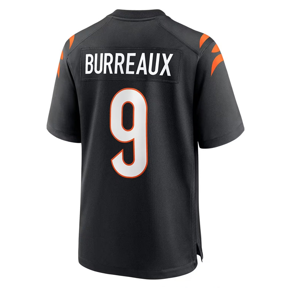 Davalo C.Bengals #9 Joe Burrow Player Black Home Game Stitched Jerseys