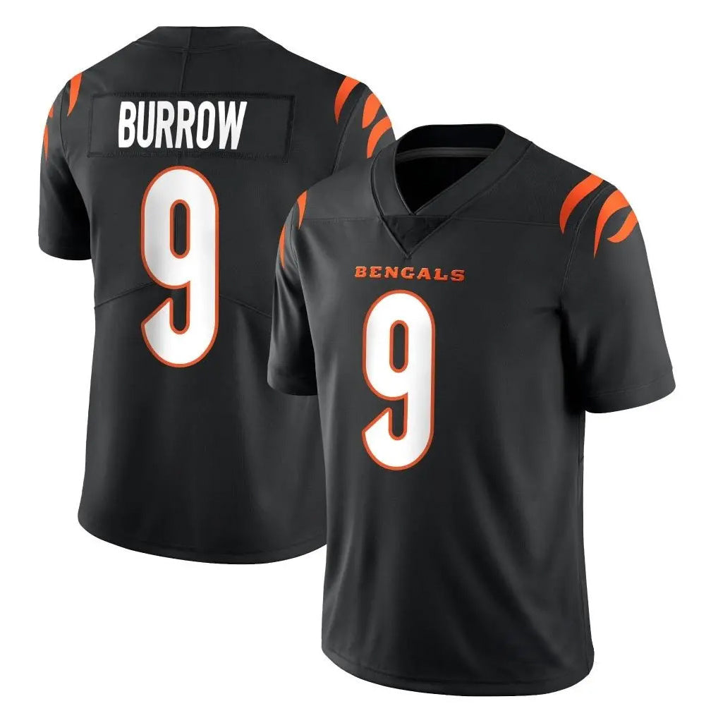 Davalo C.Bengals #9 Joe Burrow Player Black Vapor Untouchable Limited Home Game Stitched Jerseys