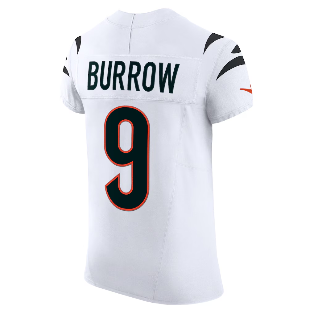 Davalo C.Bengals #9 Joe Burrow White Vapor F.U.S.E. Elite Stitched Jerseys