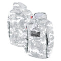 Davalo C.Browns Arctic Camo Salute to Service Hoodies Limited Game Blank Player Stitched Jerseys