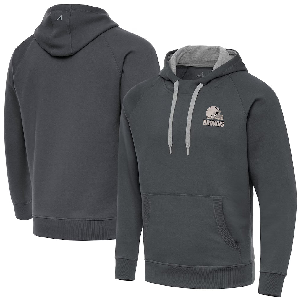 Davalo C.Browns Gray Brushed Carbon Pullover Hoodie Blank Player Limited Stitched Jerseys