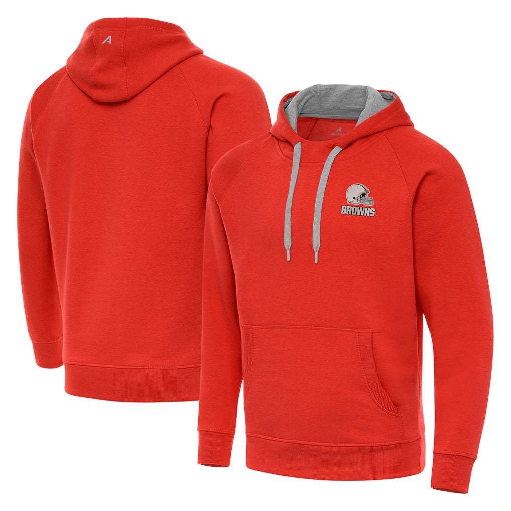 Davalo C.Browns Orange Brushed Carbon Pullover Hoodie Blank Player Limited Stitched Jerseys