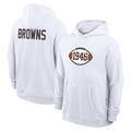 Davalo C.Browns White Salute to Service Hoodie Blank Player Limited Stitched Jerseys