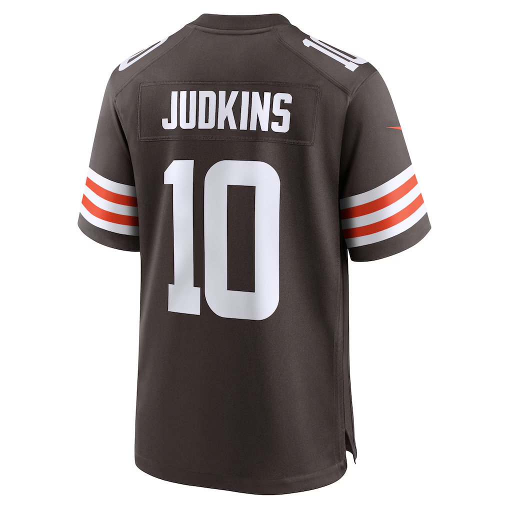 Davalo C.Browns #10 Quinshon Judkins Brown 2025 Draft Game Stitched Jerseys