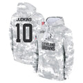 Davalo C.Browns #10 Quinshon Judkins Player Arctic Camo Salute to Service Hoodies Limited Game Stitched Jerseys