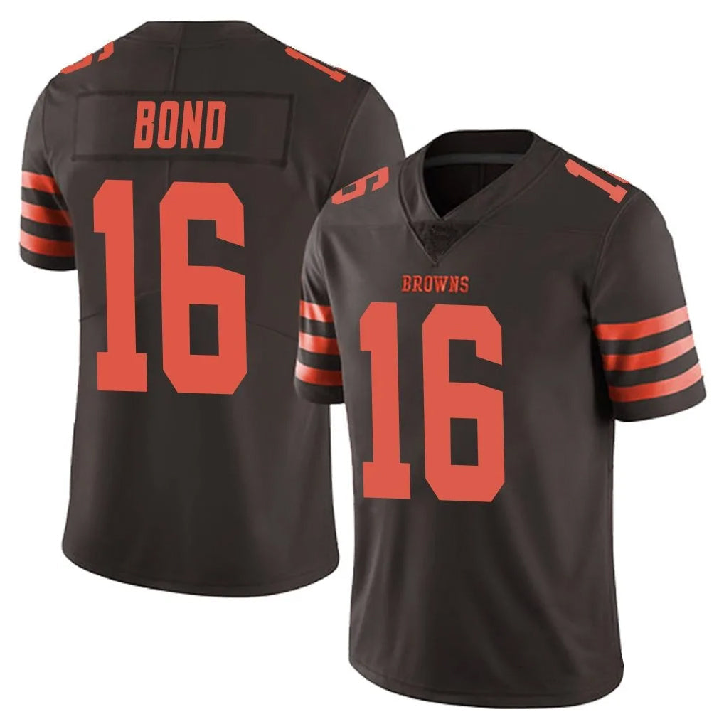 Davalo C.Browns #16 Isaiah Bond Player Brown Vapor Limited Stitched Jerseys