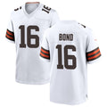 Davalo C.Browns #16 Isaiah Bond Player White Home Game Stitched Jerseys