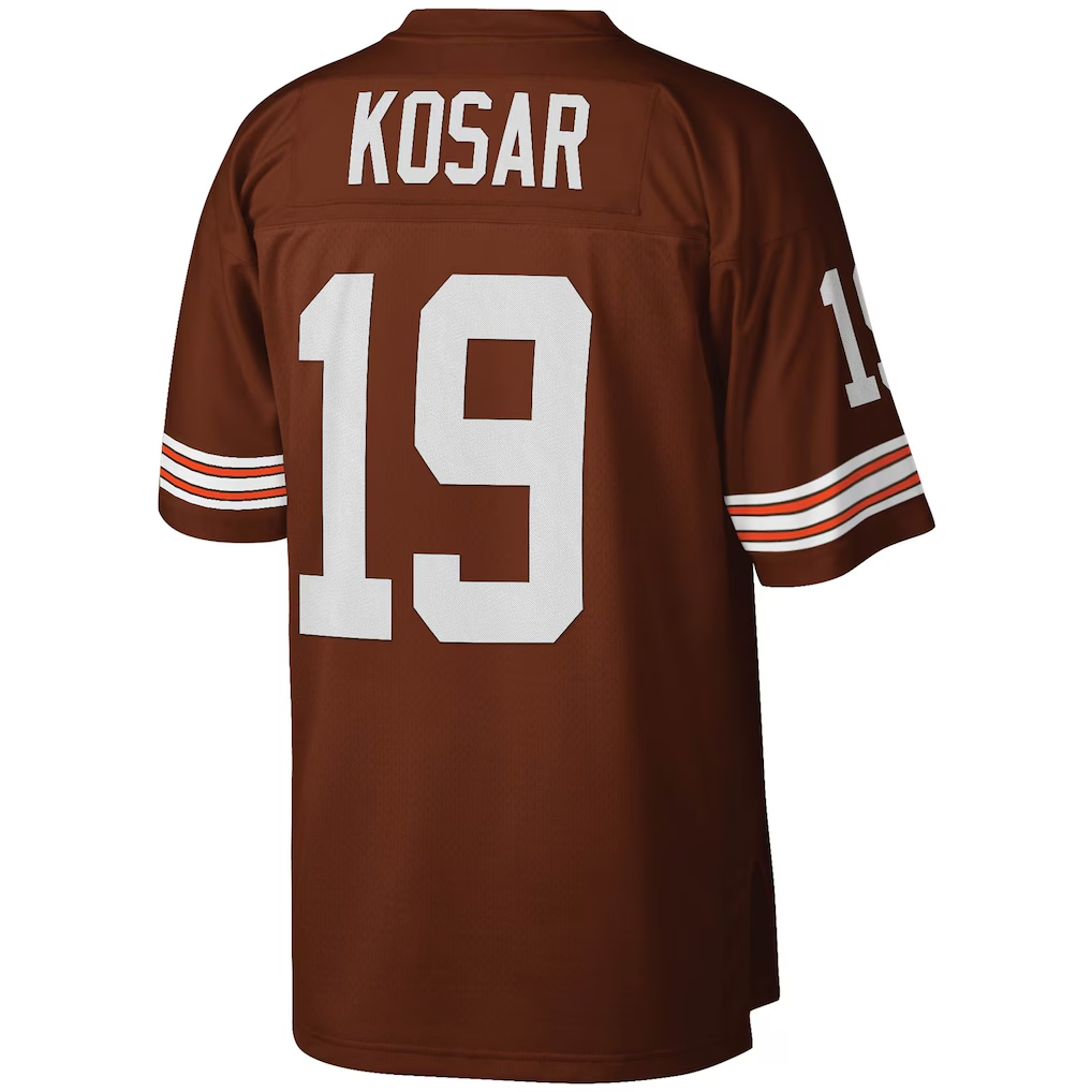 Davalo C.Browns #19 Bernie Kosar Mitchell & Ness Brown Legacy Replica Jersey