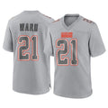 Davalo C.Browns #21 Denzel Ward Player Gray Atmosphere Fashion Game Stitched Jerseys