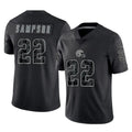 Davalo C.Browns #22 Dylan Sampson Player Black Reflective Home Game Stitched Jerseys