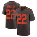 Davalo C.Browns #22 Dylan Sampson Player Brown Alternate Home Game Stitched Jerseys