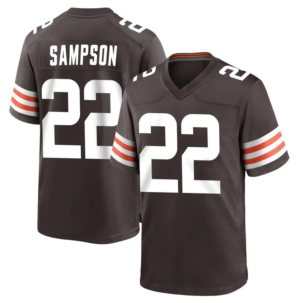 Davalo C.Browns #22 Dylan Sampson Player Brown Home Game Stitched Jerseys