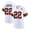 Davalo C.Browns #22 Dylan Sampson Player White Alternate Home Game Stitched Jerseys